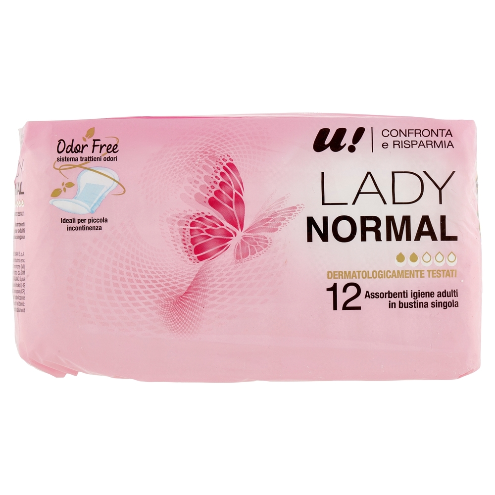 12 Assorbenti Lady Normal U! Confronta e Risparmia